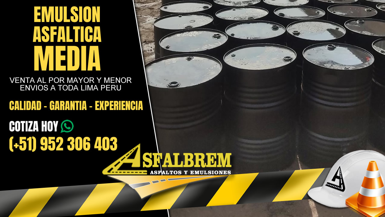 venta de emulsion asfaltica media
