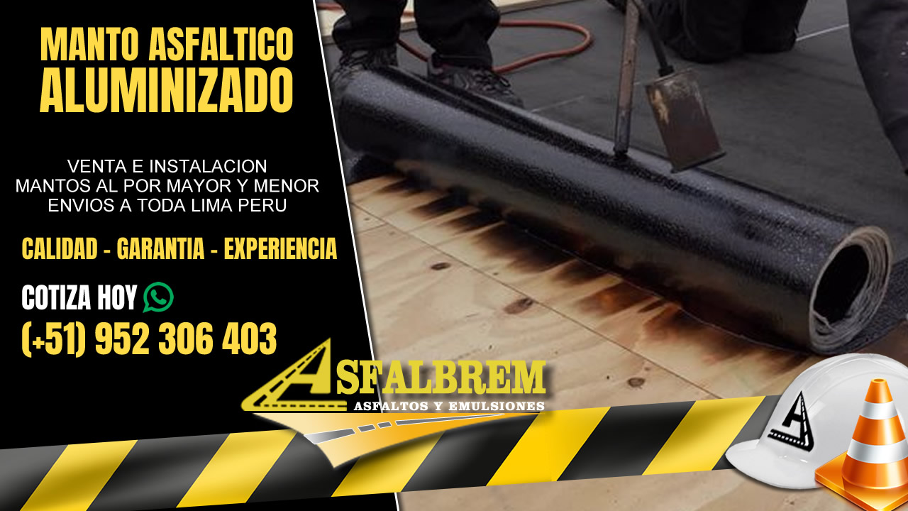 instalacion de manto asfaltico aluminizado