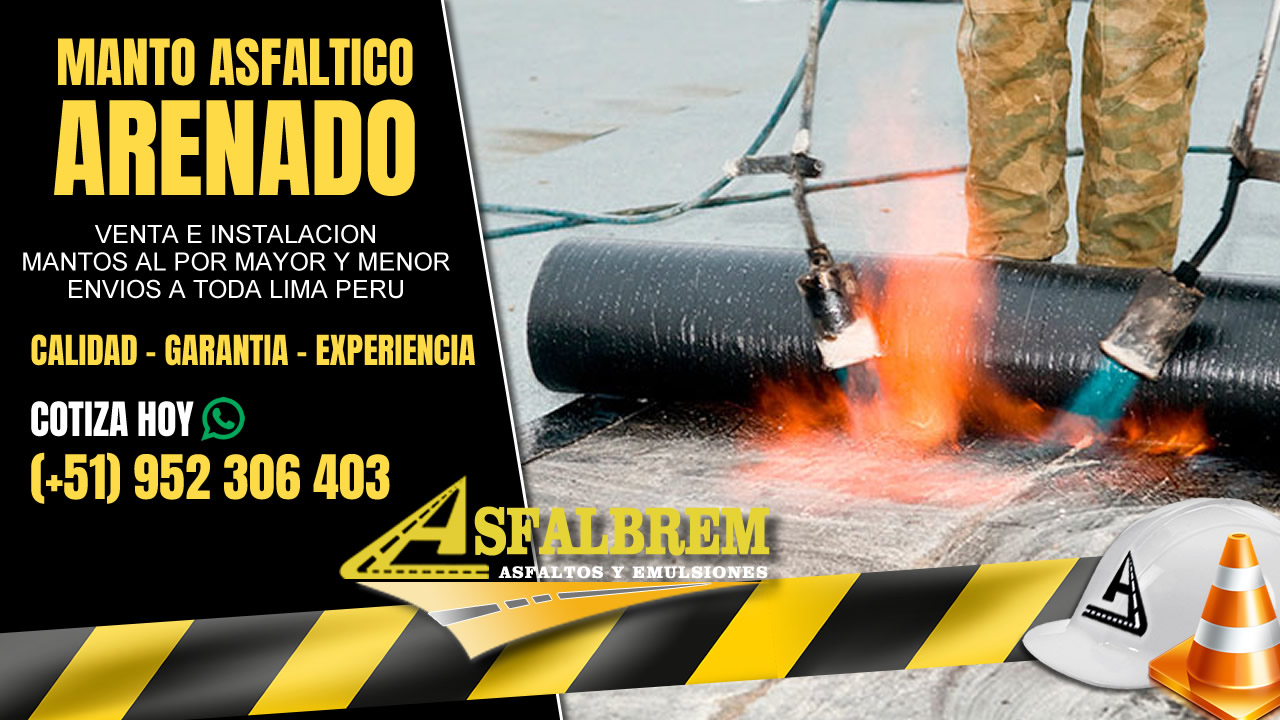 instalacion de manto afaltico arenado