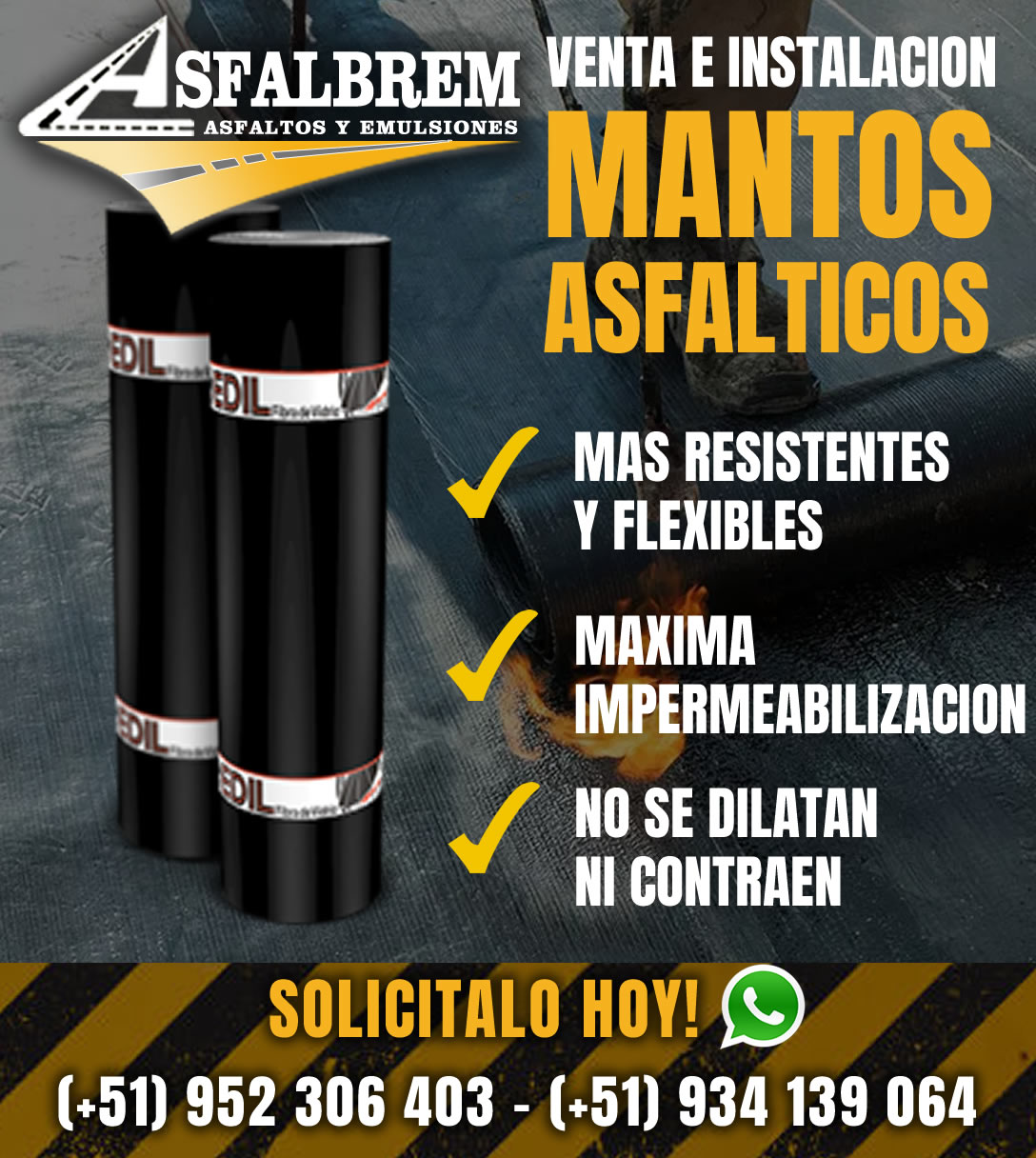 venta de manto asfaltico aluminizado
